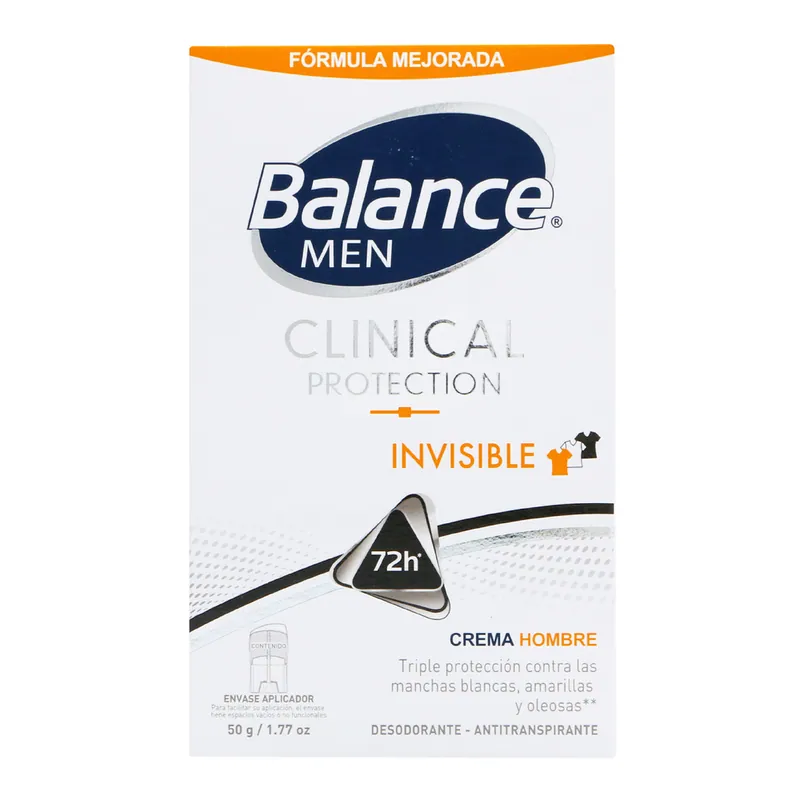 Desodorante Balance crema Clinical Inv Men 50 g