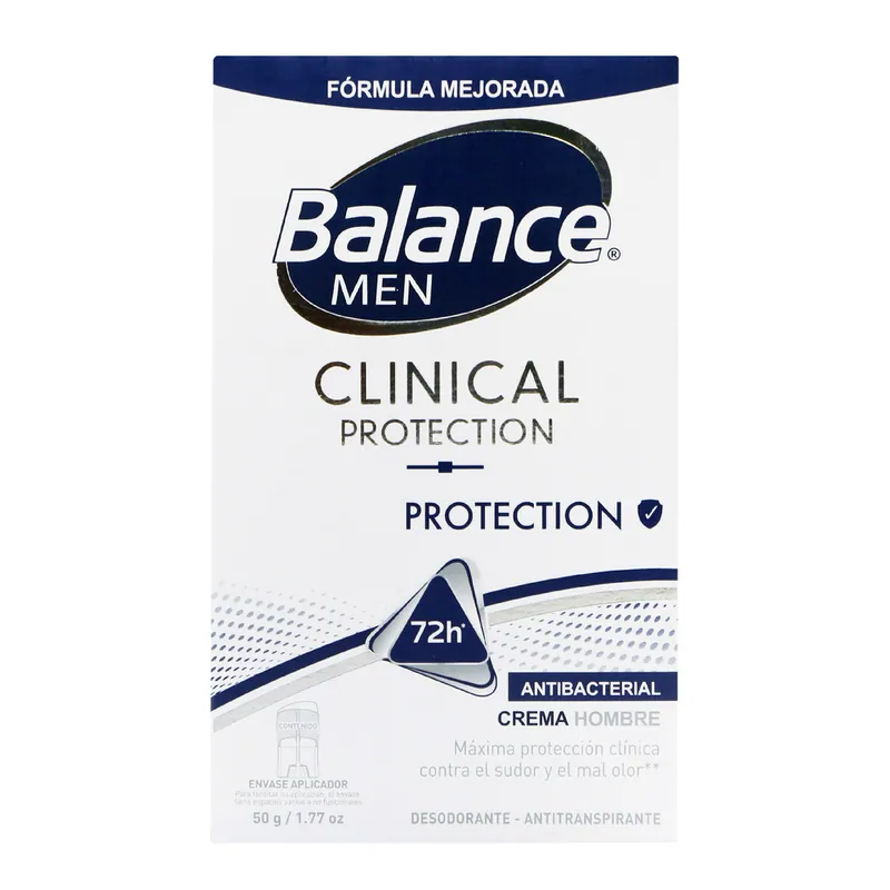 Desodorante Balance crema Clinical Protec Men 50 g
