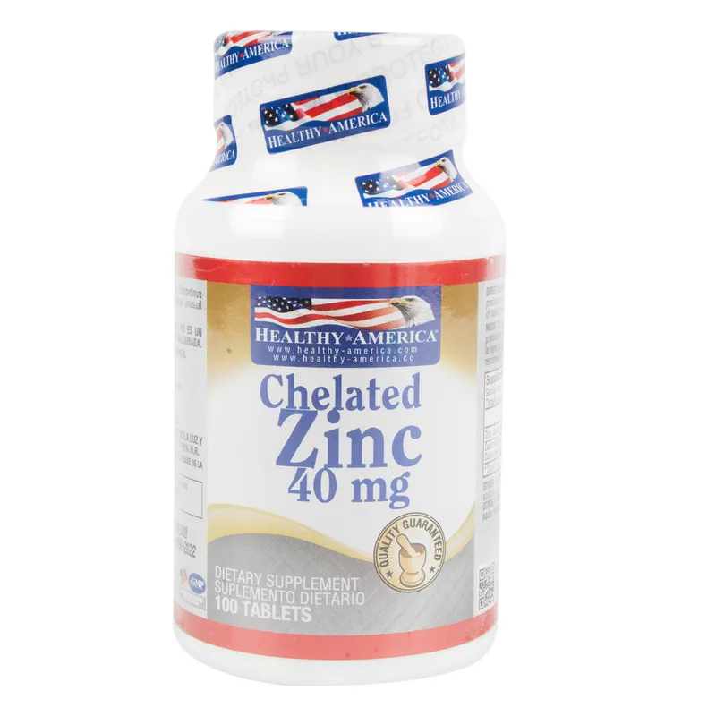 Chelated Zinc 40 mg 100 tabletas