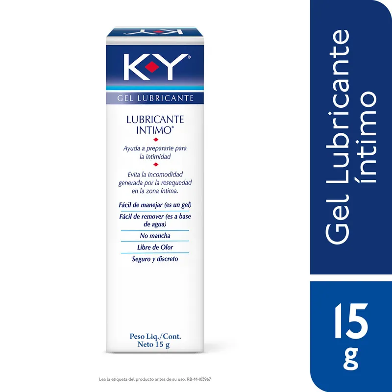 Lubricante Intimo K-Y Gel 15 g