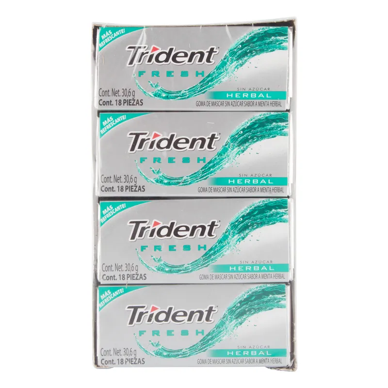 Chicle Trident Evup Fresh Herbal 12 unidades