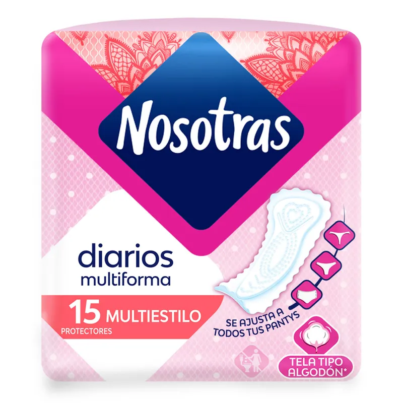 Prot Nosotras Diario Multi Estilo 15 unidades