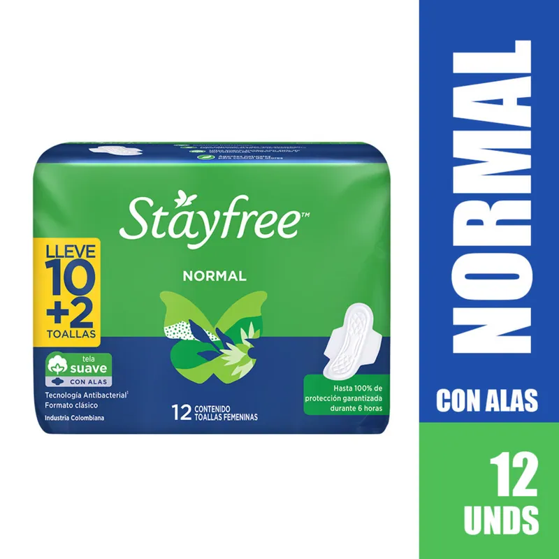 Toa Stayfree Esp Alas Pack 12 unidades