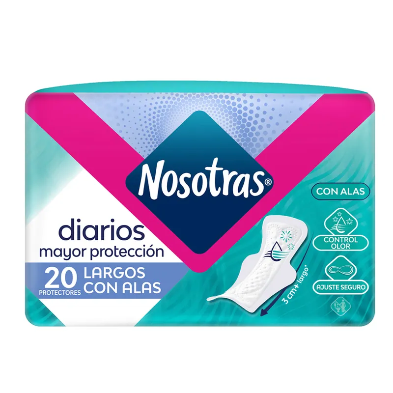 Prot Nosotras Diari Largos C Alas 20 unidades