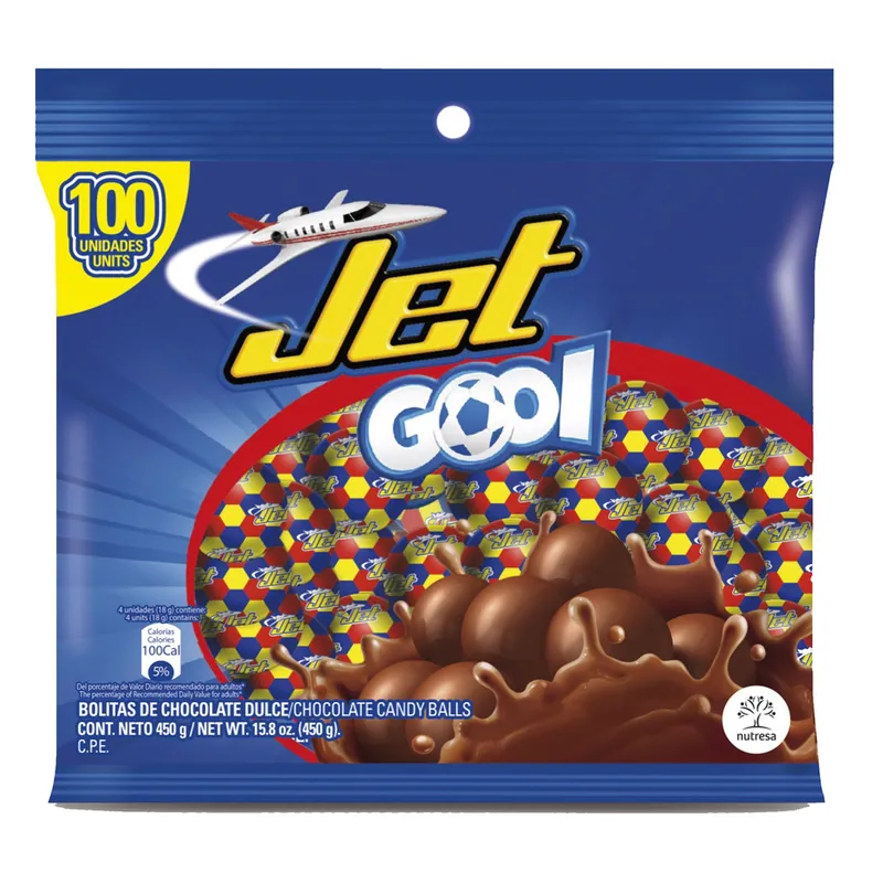 Chocolates Jet Gool x 100 Unidades