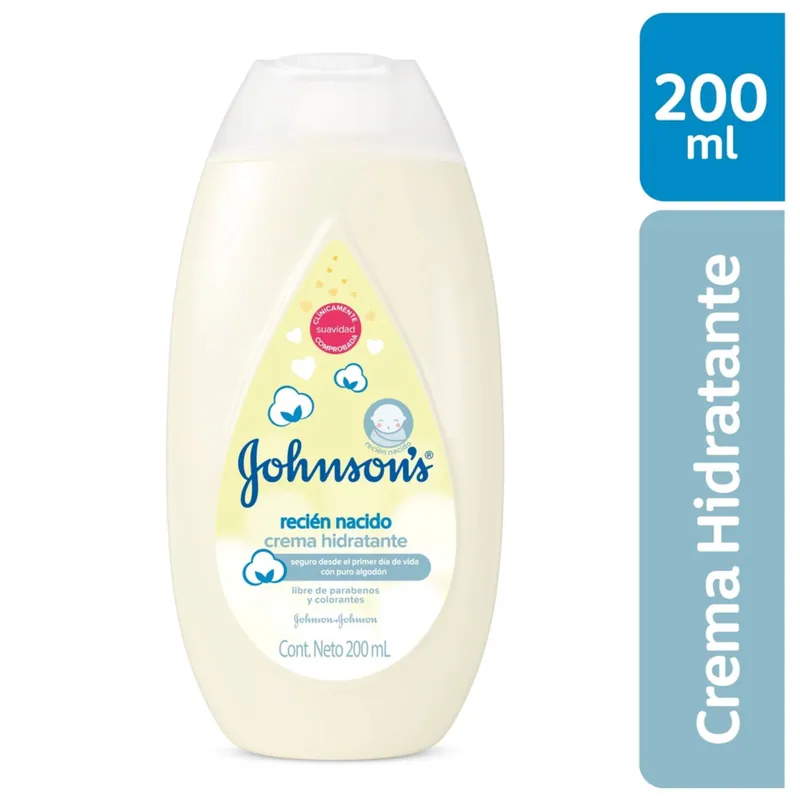 Crema Jj Baby Hidrat recubiertas Nacido 200 mL