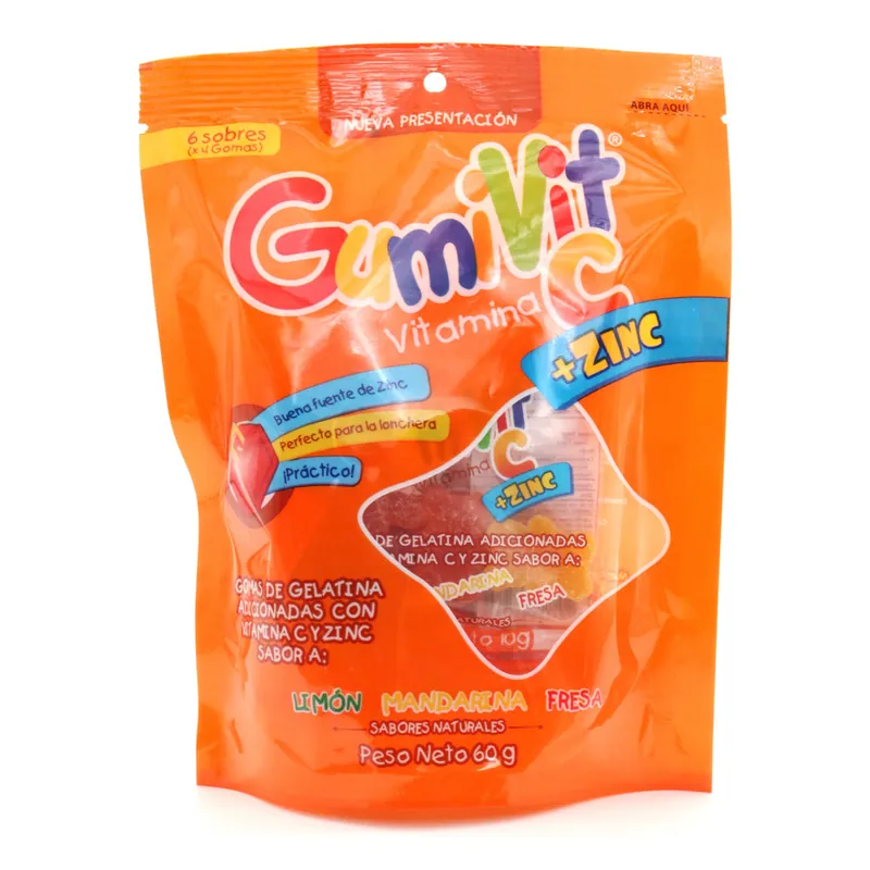 Gomas Gumivit C+zinc Bolsa 6 sobres Minipac