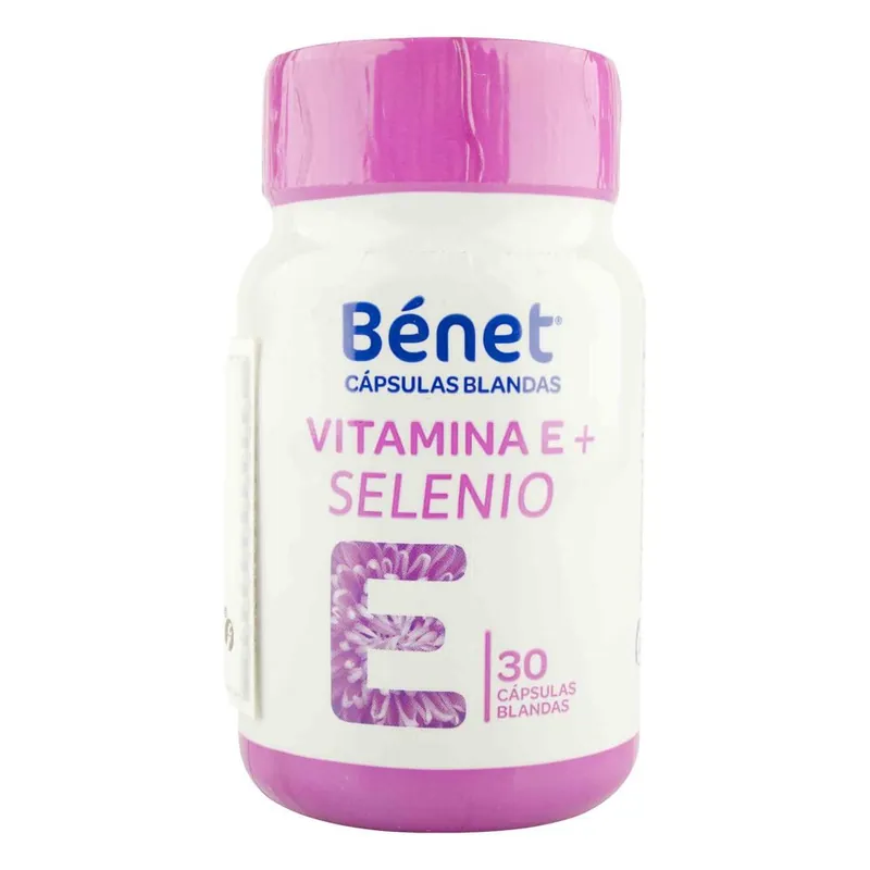 Benet Vit E+selenio 30 cápsulas Blandas