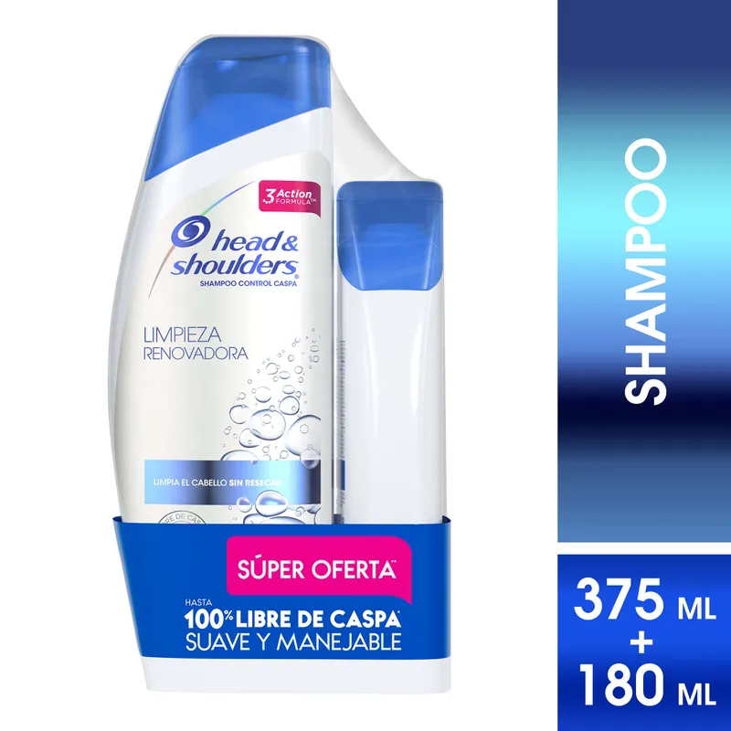 Champú Head-Sho Limp Renov 375 Ml+180 mL P E