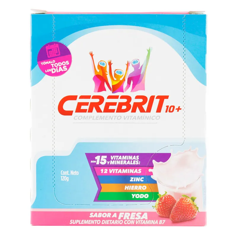 Cerebrit 10+fresa 15 g Display x 8 sobres