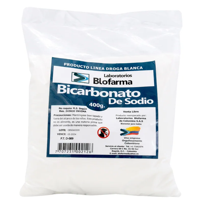 Bicarbonato de Sodio Dr Sana 400 Gramos
