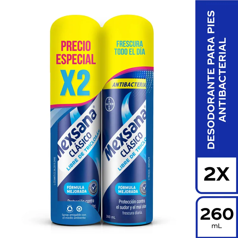 Desodorante Mexsana clásico Spray 260 mL P E