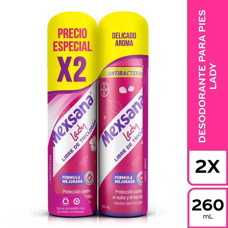 Talco Mexsana Lady Spray 260 mL P E