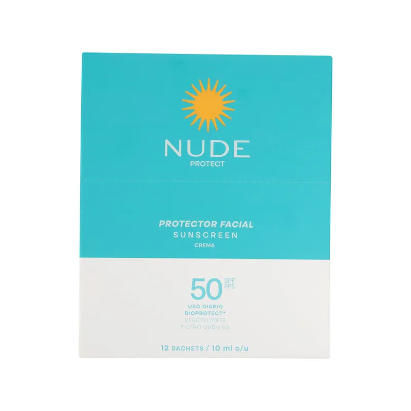Protect Nude Facial Spf50 12 sobres 10 mL