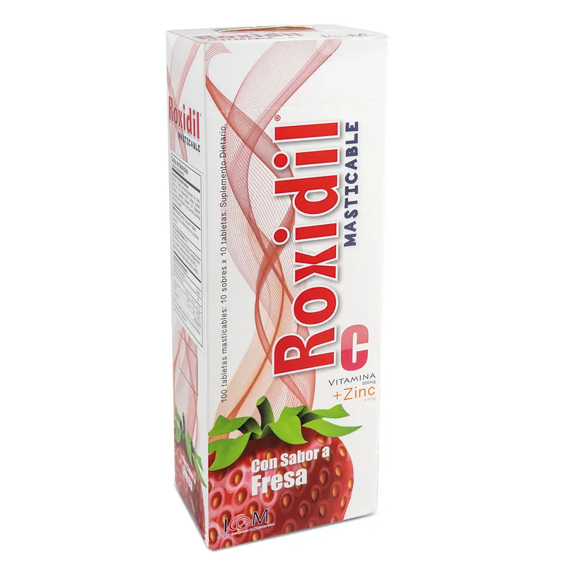 Roxidil Vit C Mas 500 Mg+zinc Fre 100 tabletas
