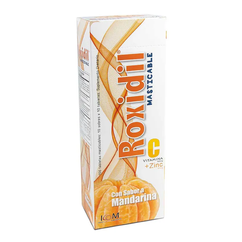 Roxidil Vit C Mas 500 Mg+zinc Man 100 tabletas