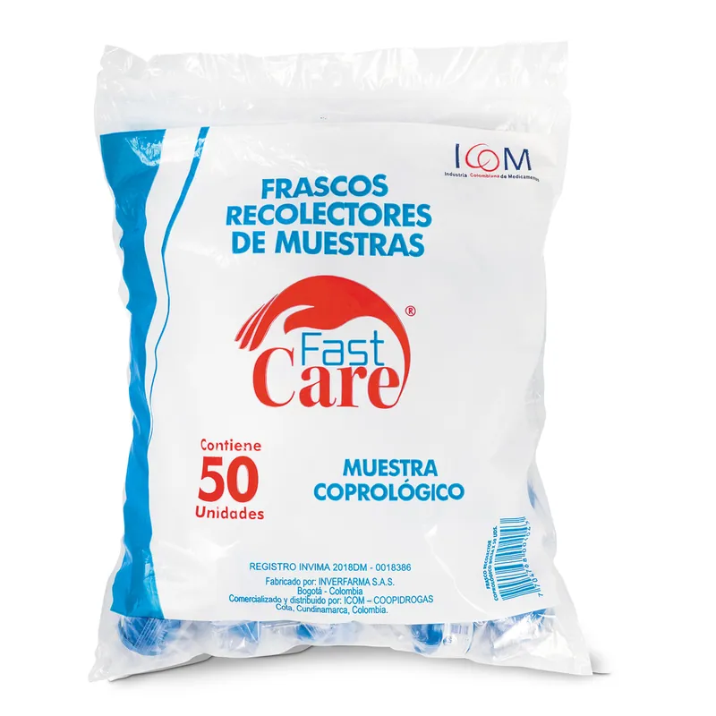 Frasco Recol Muestra Coprolog 50und ICOM