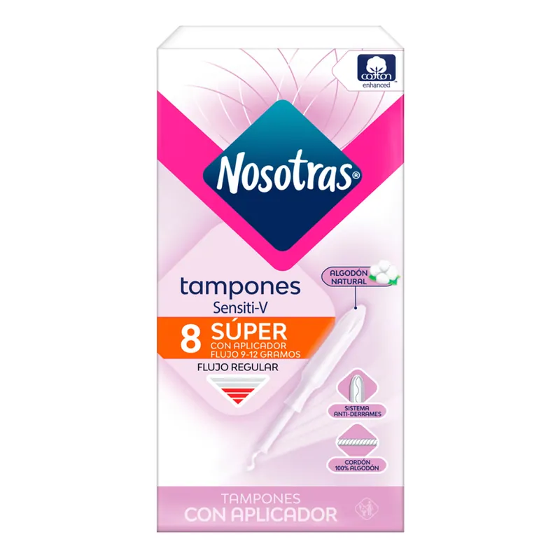 Tamp Nosotras C Apli Sensiti-V Sup 8und