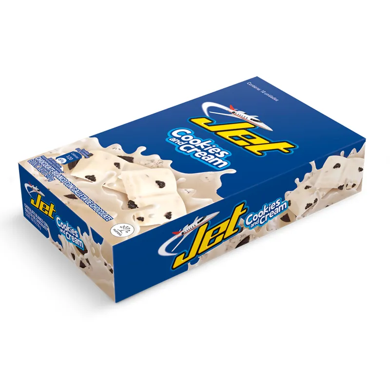 Choc Jet Cookies And Cream 21 g 10 unidades