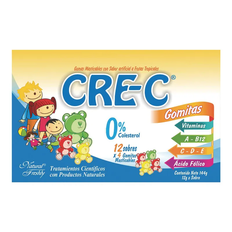 Cre-C Gomas Mastic Tropicales 12 sobres