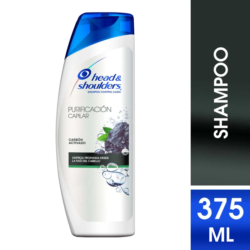 Champú Head-Shoul Pur cápsulas Carbon a 375 mL