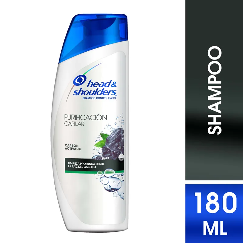 Champú Head-Shoul Pur cápsulas Carbon a 180 mL