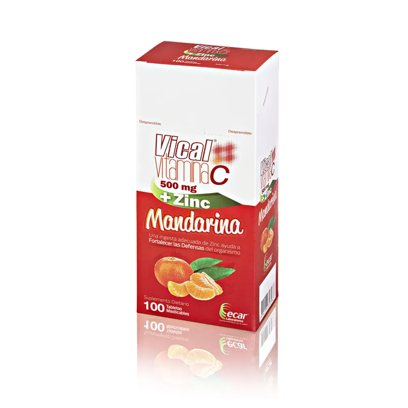 Vical Vitamina C 500 Mg+zinc Man 100 tabletas