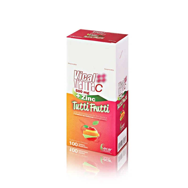Vical Vitamina C 500 Mg+zinc Tut 100 tabletas