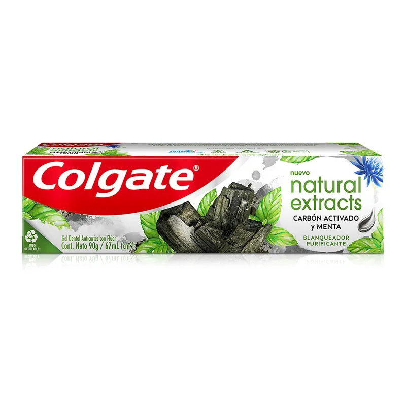Crema dental Colga Gel Nat Ext Puri Carb 90 g