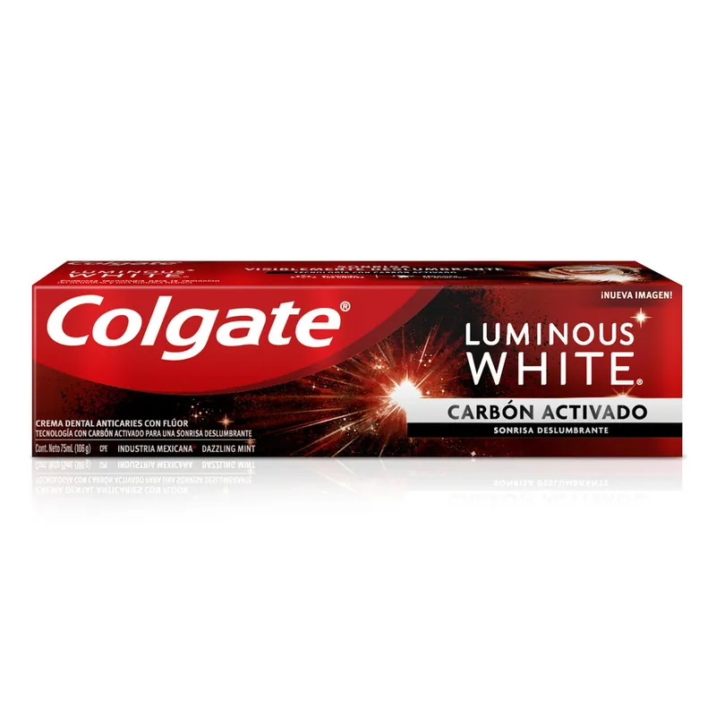 Cre Colgate Lumin White Carbon Acti 75 mL