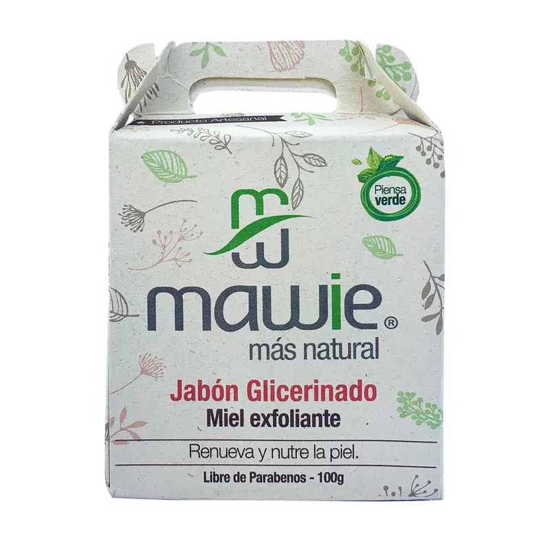 Jabón Glicerinado Miel Exfoli Mawie 100 g