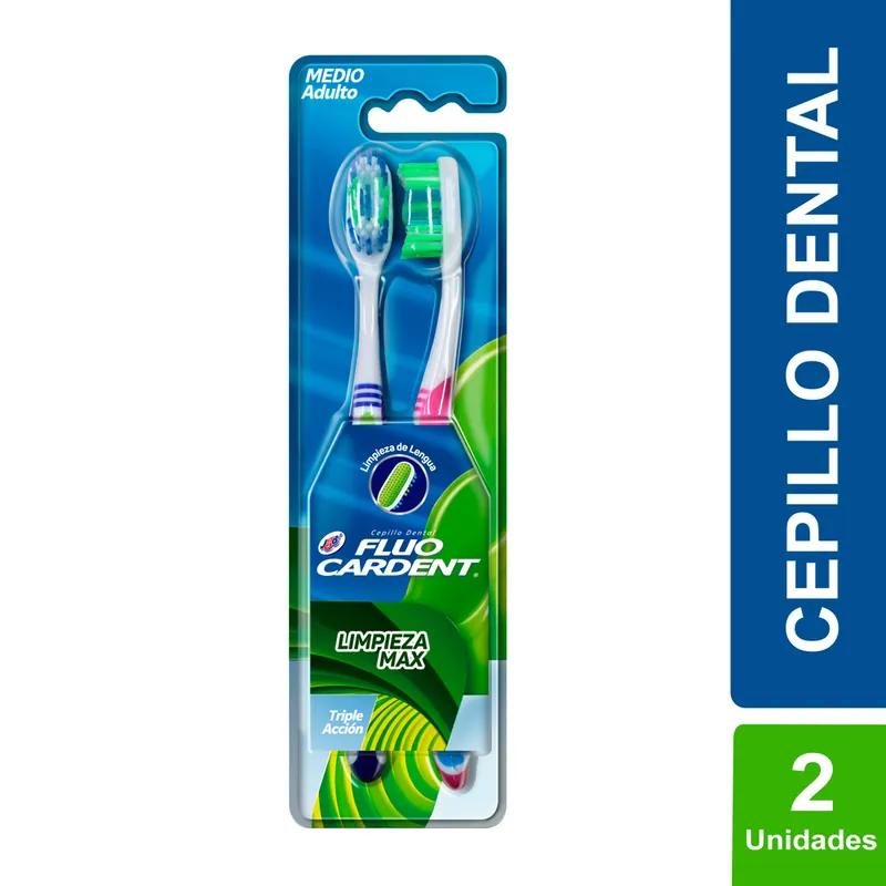 Cepillo Fluocardent Limpieza Max