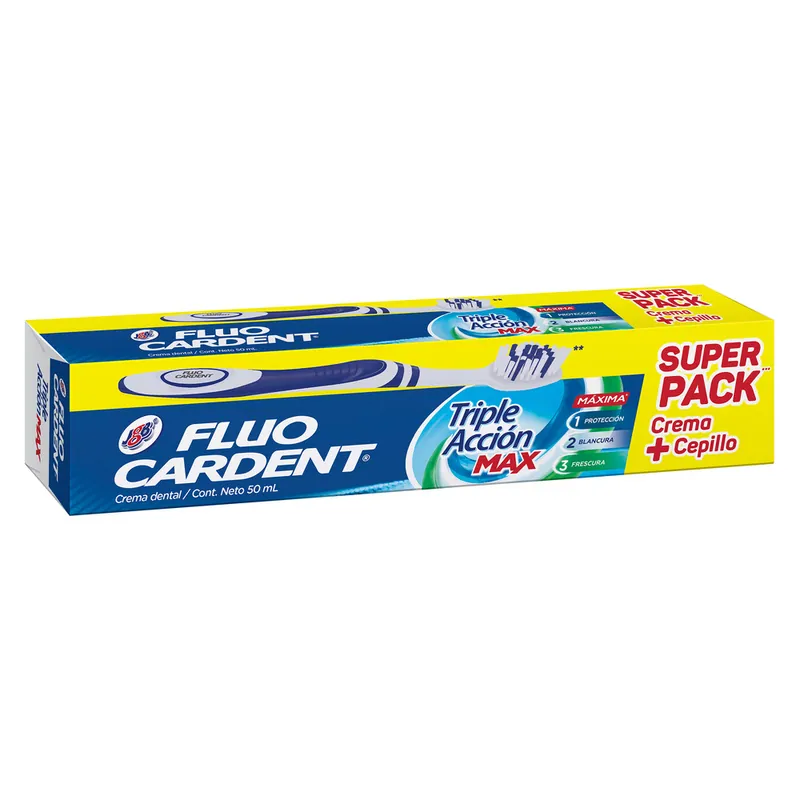 Crema dental Fluocar Triple Acci Max 50 Ml+cep