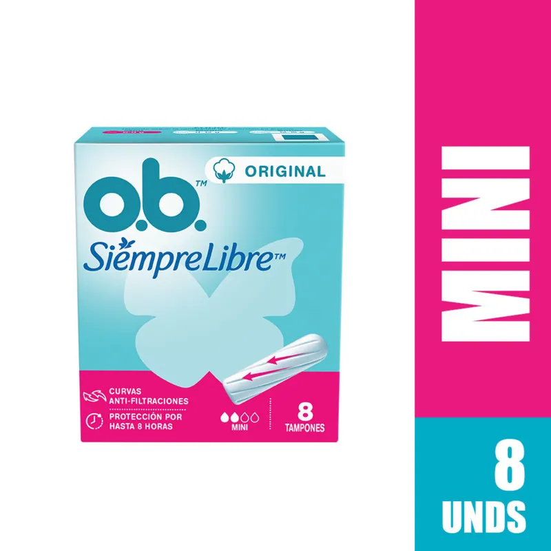 Tampon Ob Orig Siempre Libre Mini 8 unidades