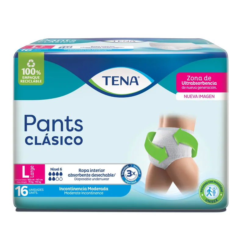 Tena Pants clásico Large 16 unidades