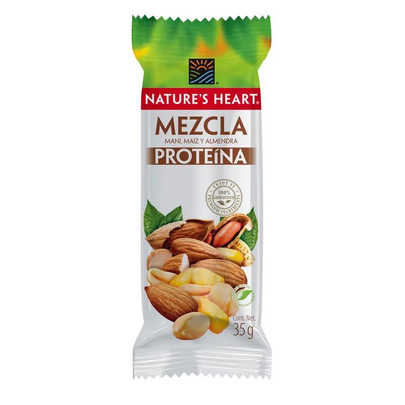 Mezcla Prot Natures Heart Mani Mz 35 g