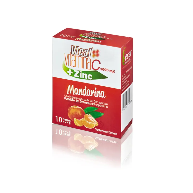 Vical Vit C+zinc Mandari 2.4 g 10 Sob
