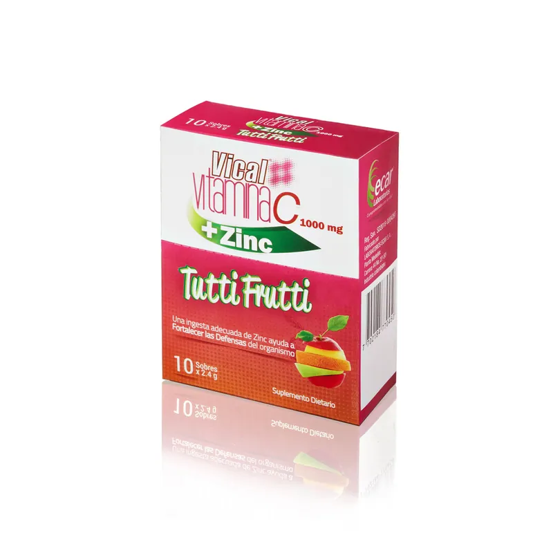 Vical Vit C+zinc Tutti F 2.4 g 10 Sob