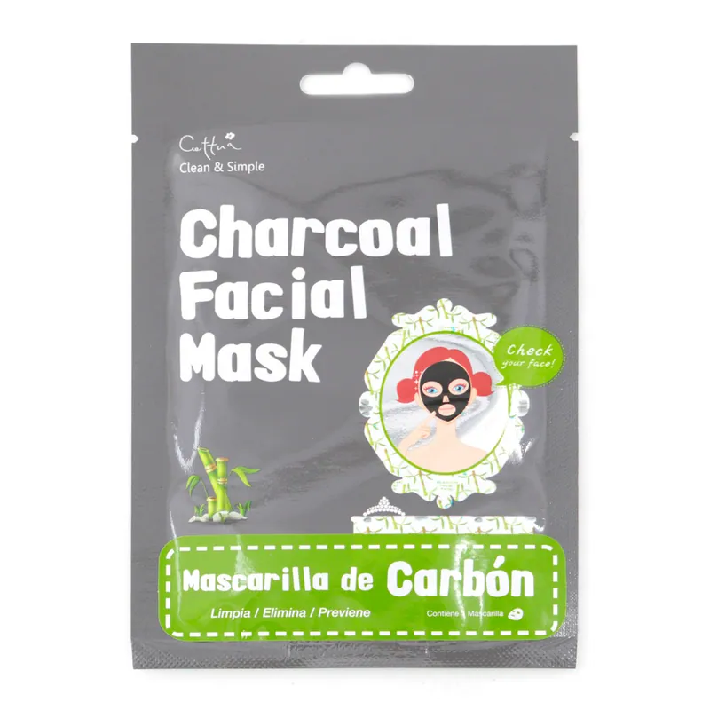Mascarilla Facial de Carbon 1 Ud