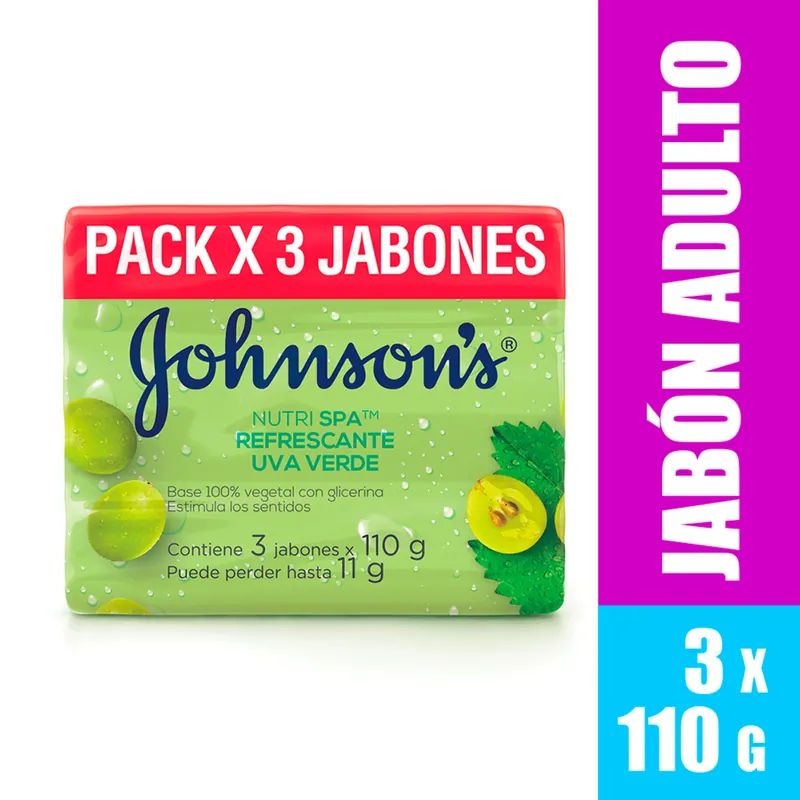 Jabon Jj Adulto Uva Verde 110 g