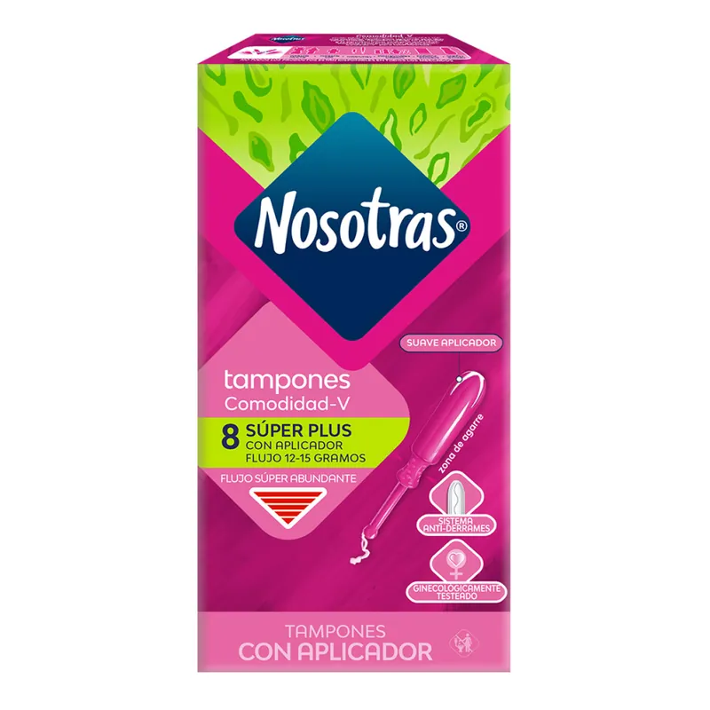 Tamp Nosotras Aplicador Super Plus 8und