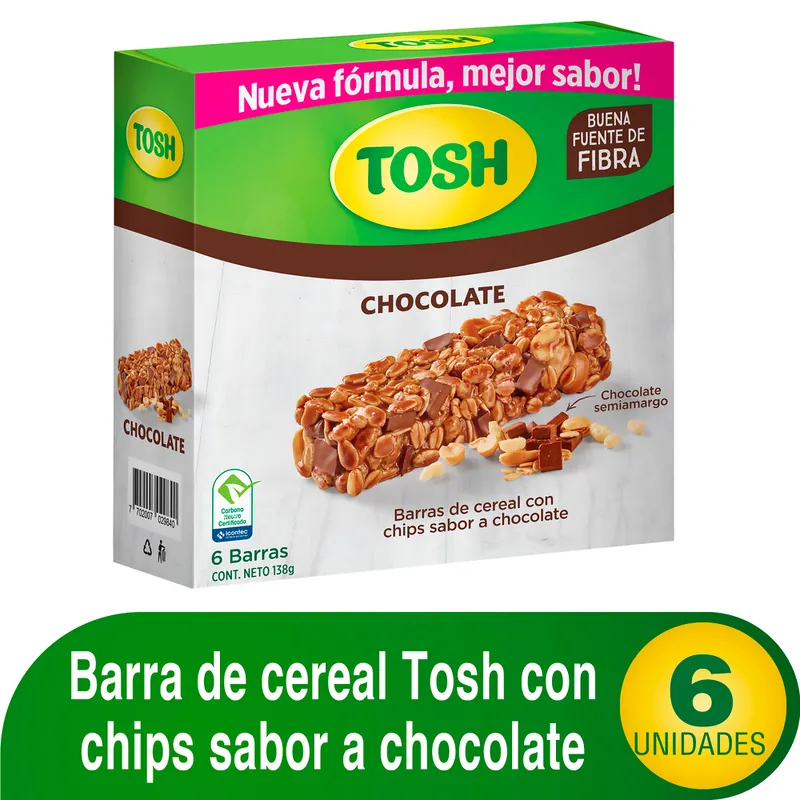 Barra Cereal Tosh Chocolate 23 g 6 unidades