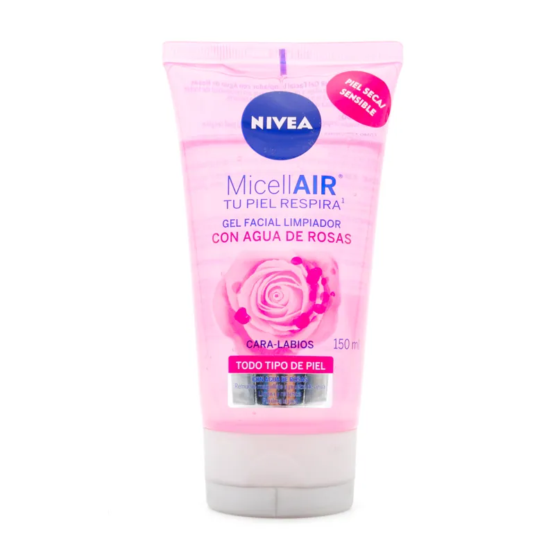 Gel Nivea Facial Micellair Rosas 150 mL