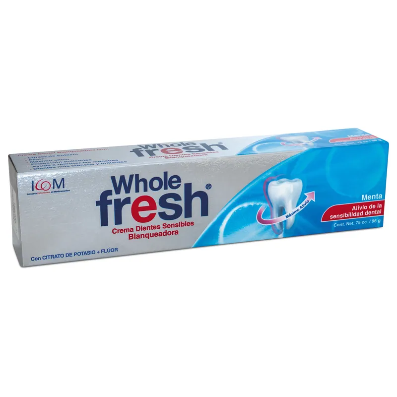 Crema dental Whole Fresh Sens Blanq 75cc ICOM