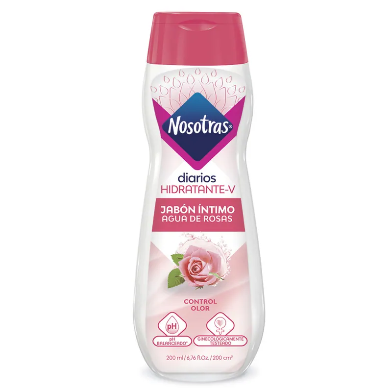 Jabón Intimo Nosotras Agua de Rosas 200 mL