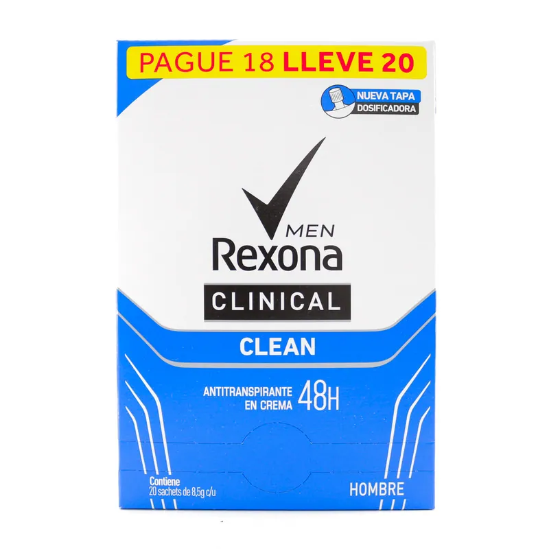 Desodorante Rexona Clinical 8.5 g M Pack 20sbs H