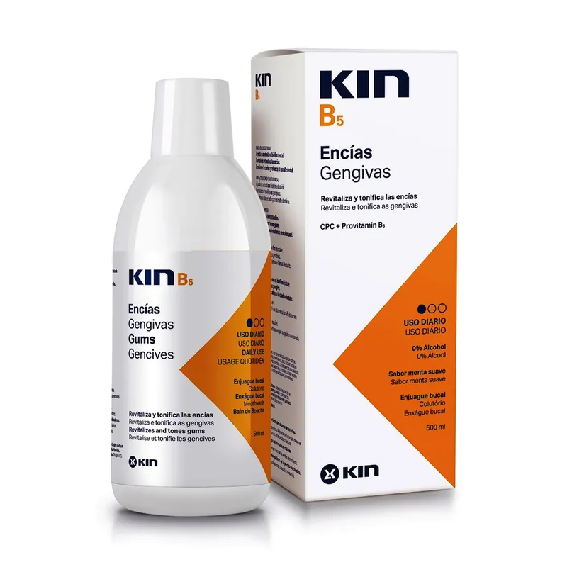 Enjuague Bucal Kin B5 Menta 500 mL
