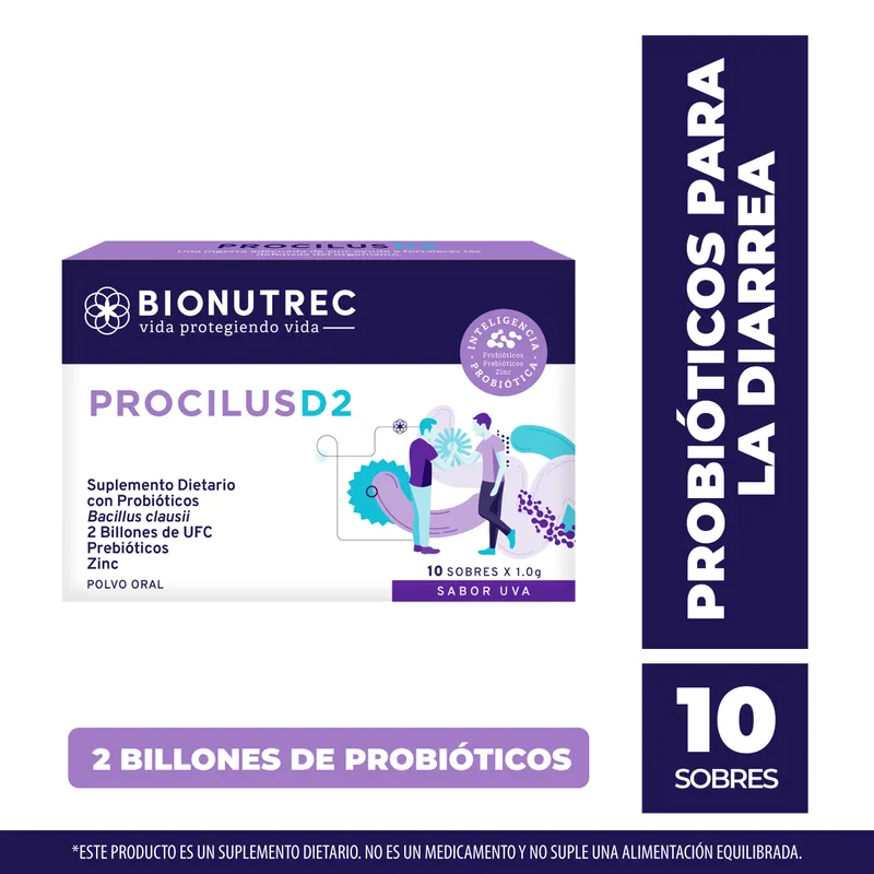 Procilus probióticos D2 10 sobres