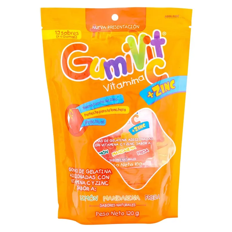 Gomas Gumivit Vit C+zinc 12 sobres Minipack