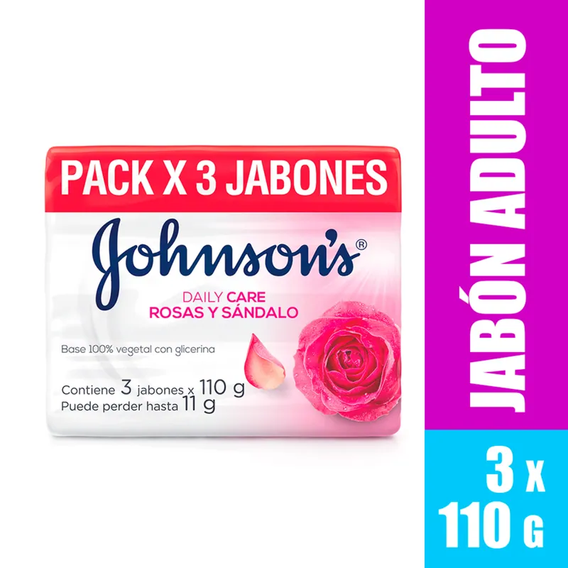 Jabon Jj Adulto Rosas y Sandalo 110 g